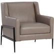 Sunpan Talula Lounge Chair - Alpine Grey Leather