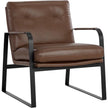 Sunpan Sterling Lounge Chair - Missouri Mahogany Leather