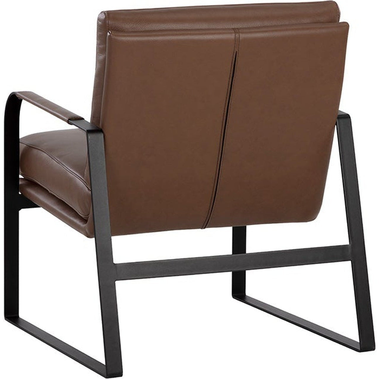 Sunpan Sterling Lounge Chair - Missouri Mahogany Leather