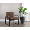 Sunpan Sterling Lounge Chair - Missouri Mahogany Leather