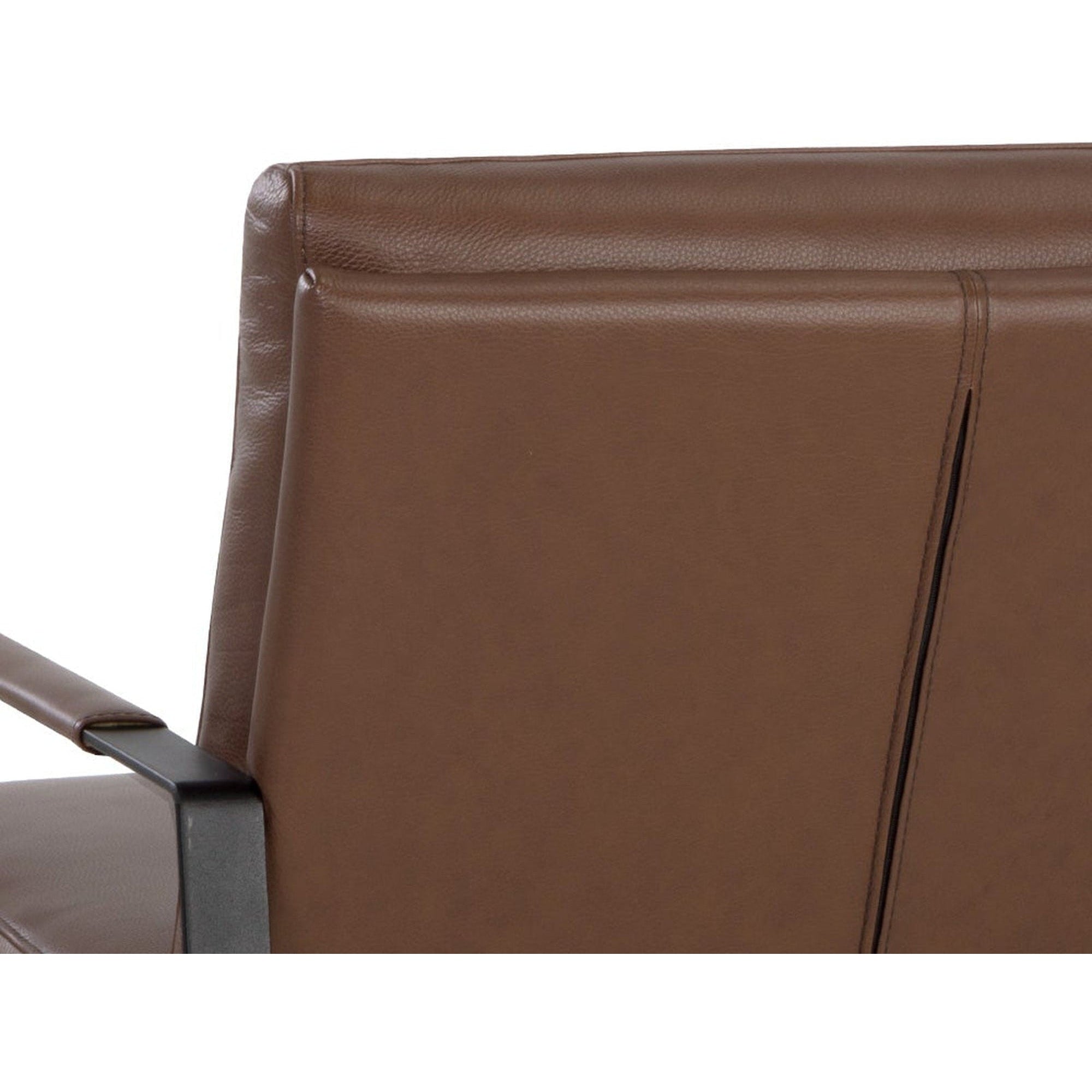 Sunpan Sterling Lounge Chair - Missouri Mahogany Leather