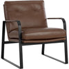 Sunpan Sterling Lounge Chair - Missouri Mahogany Leather