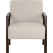 Sunpan Neymar Lounge Chair - Linea Light Grey Leather