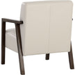 Sunpan Neymar Lounge Chair - Linea Light Grey Leather