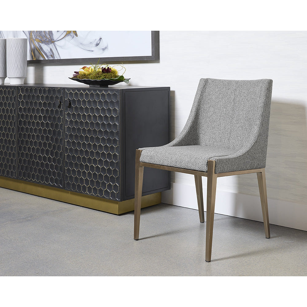 Sunpan Dionne Dining Chair - Monument Pebble