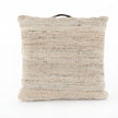 Neema Pouf-Heathered Wool-Nat, Blk
