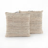 Neema Pouf-Heathered Wool-Nat, Blk