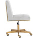 Sunpan Dean Office Chair - Brushed Brass/Ernst Silverstone