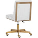 Sunpan Dean Office Chair - Brushed Brass/Ernst Silverstone