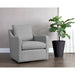 Sunpan Brianna Swivel Lounge Chair - Liv Dove