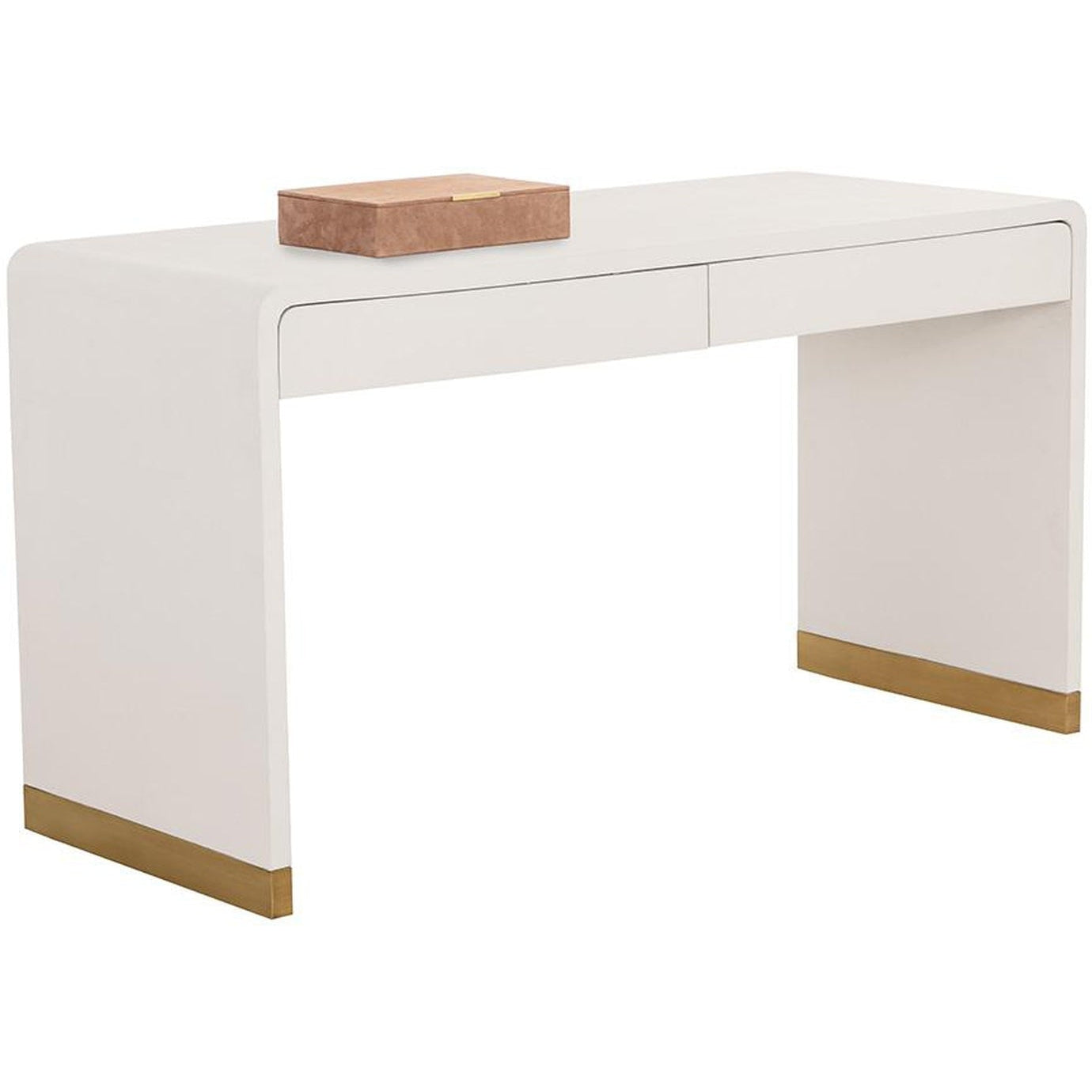 Sunpan Ilona Desk - Oyster Shagreen