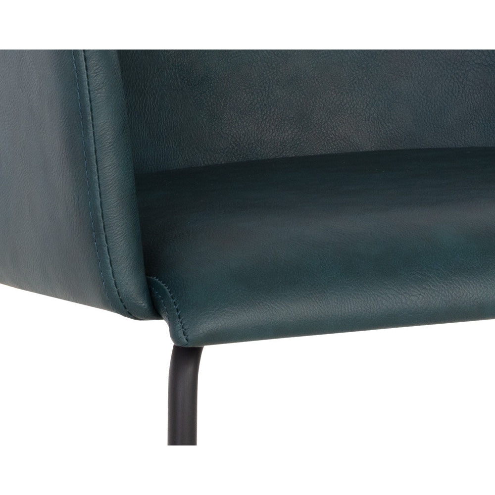 Sunpan Hensley Dining Armchair - Dark Teal