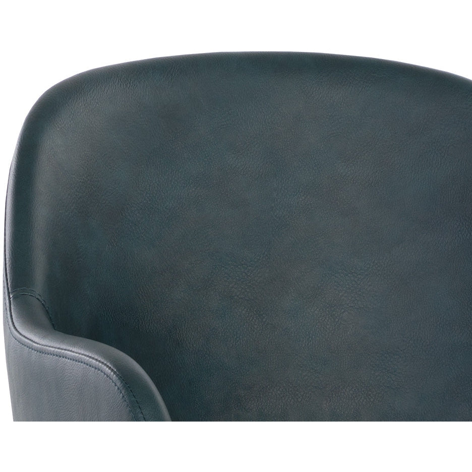 Sunpan Hensley Dining Armchair - Dark Teal