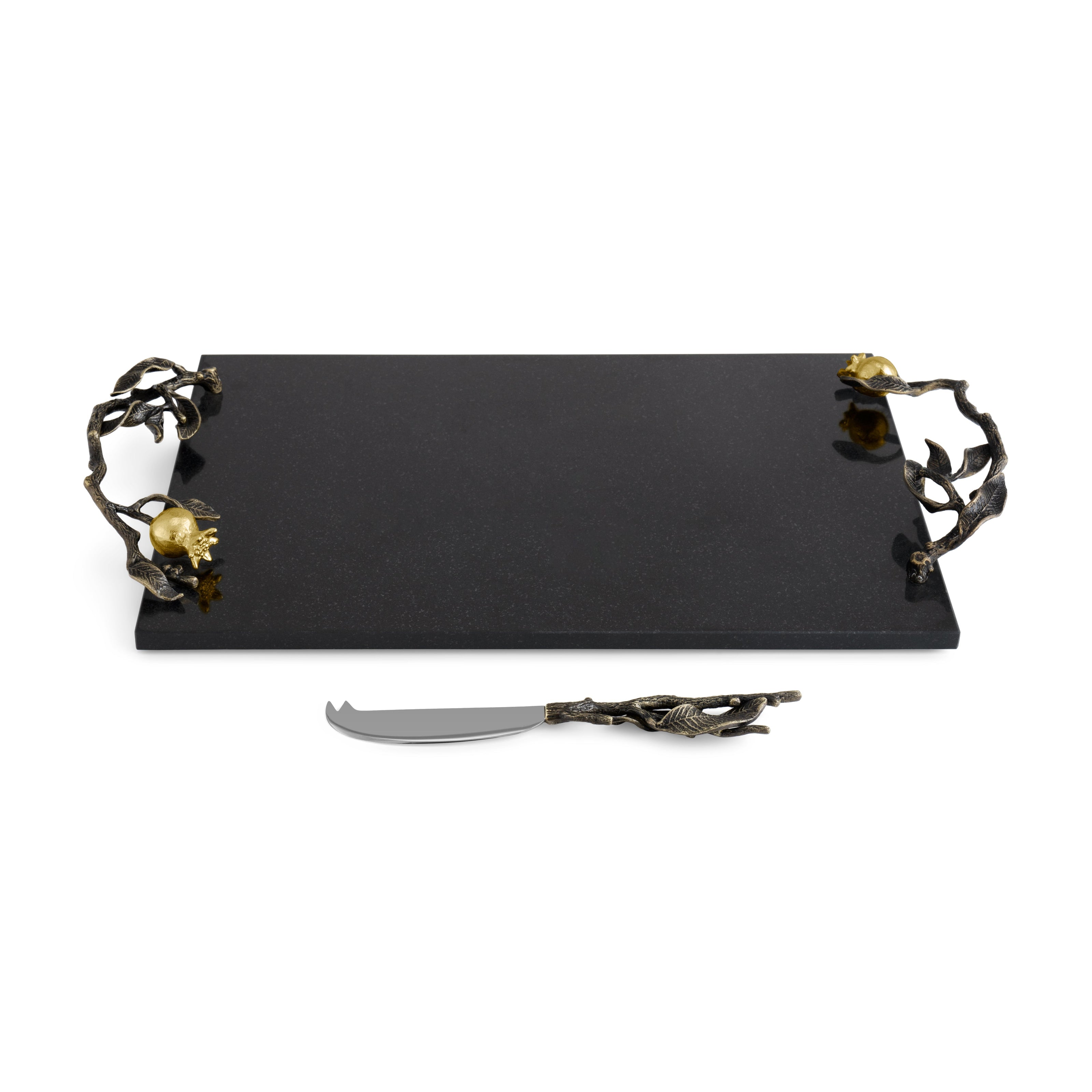 Michael Aram Pomegranate Small Cheese Board With Knife