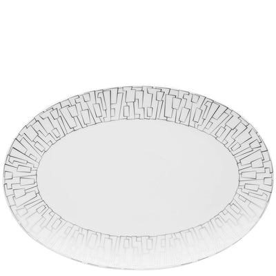 Rosenthal TAC 02 Skin Platinum Platter - 13 1/2 Inch
