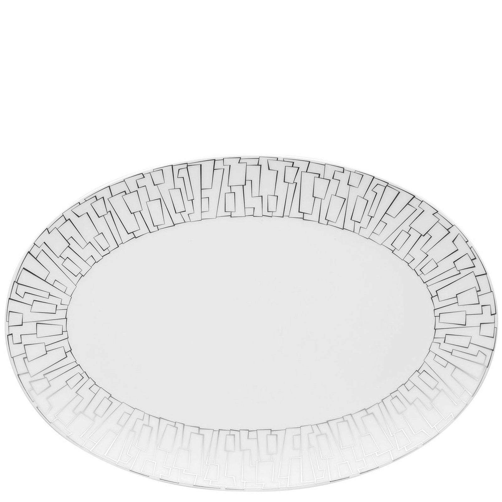 Rosenthal TAC 02 Skin Platinum Platter - 13 1/2 Inch