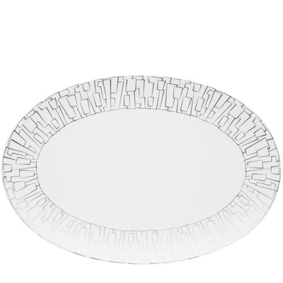 Rosenthal TAC 02 Skin Platinum Platter - 15 Inch