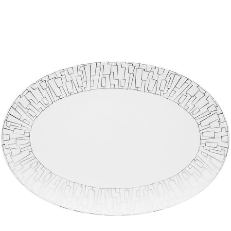 Rosenthal TAC 02 Skin Platinum Platter - 15 Inch