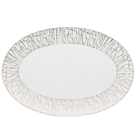 Rosenthal TAC 02 Skin Gold Platter - 13 1/2 Inch