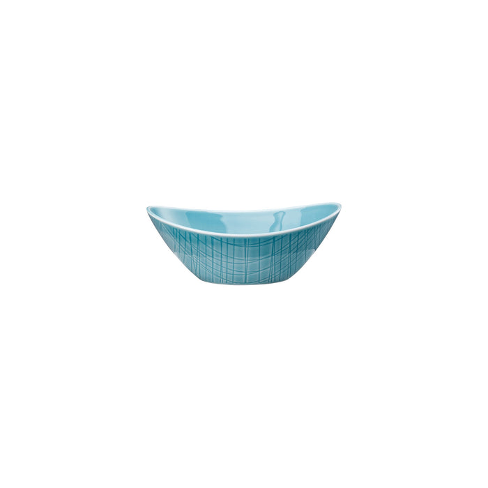 Rosenthal Mesh Aqua Nesting Bowl Oval - 6 x 4 1/3 Inch