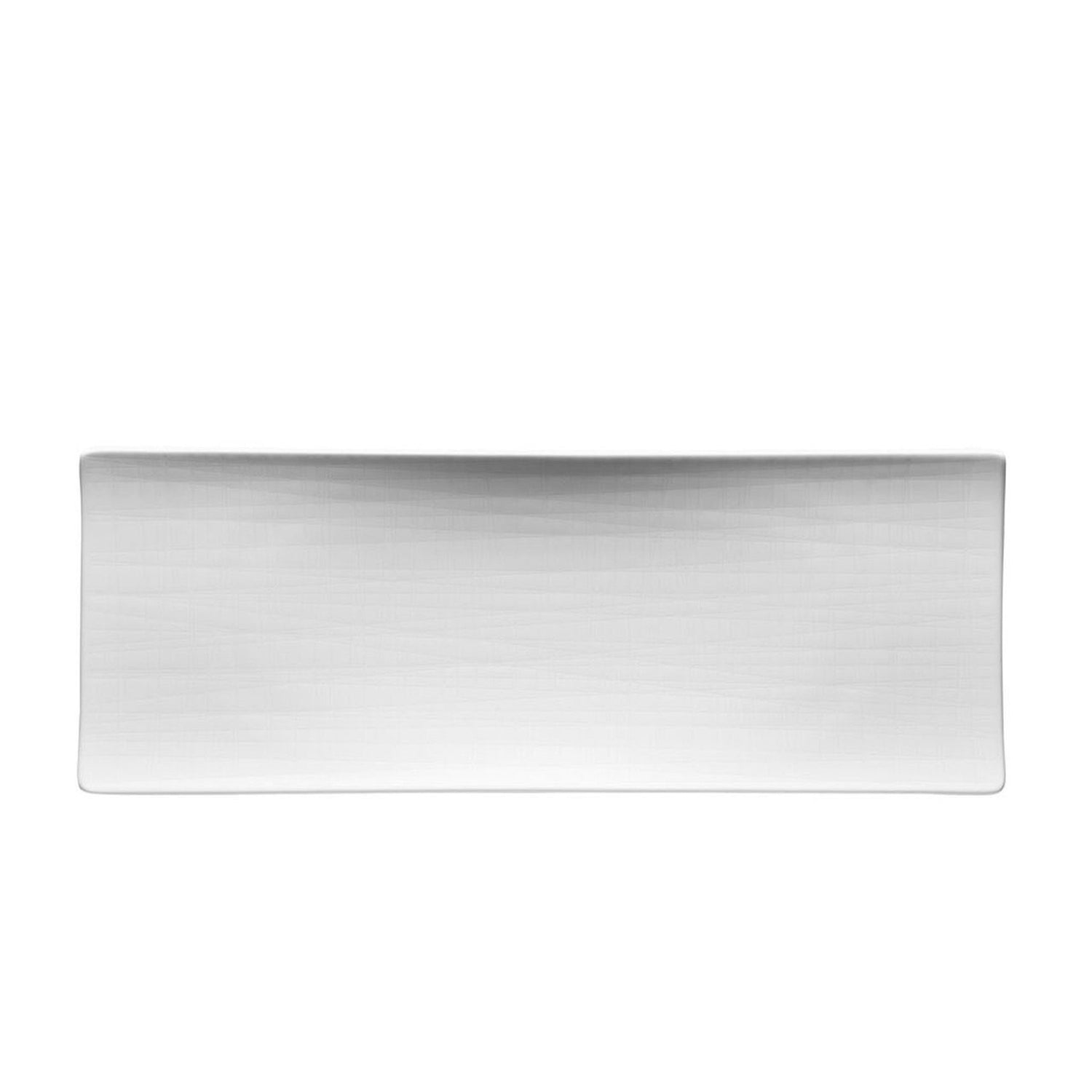 Rosenthal Mesh White Plate Flat Rectangular - 13 1/2 Inch