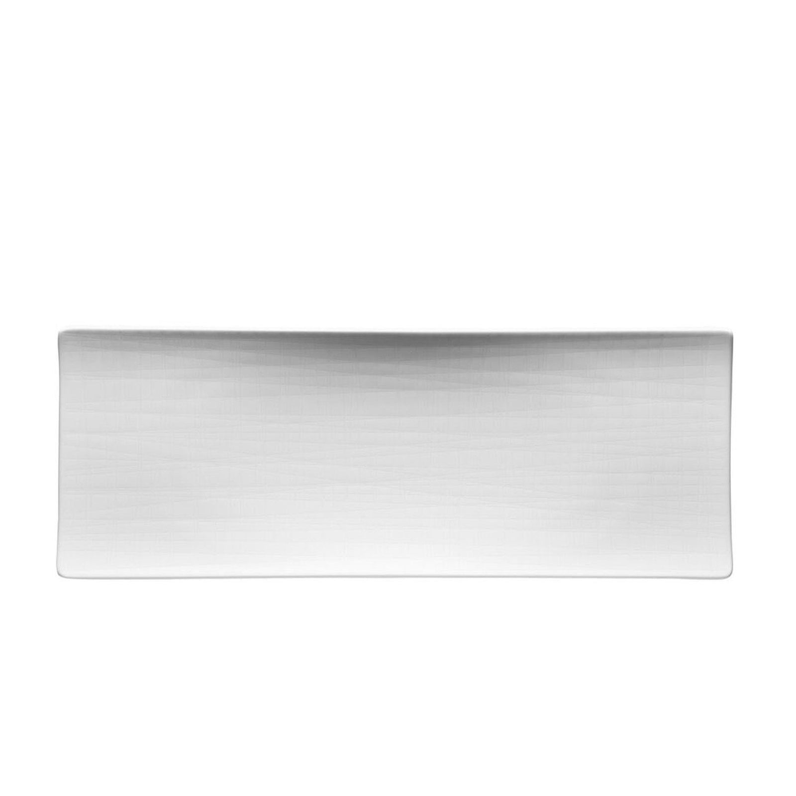 Rosenthal Mesh White Plate Flat Rectangular - 13 1/2 Inch