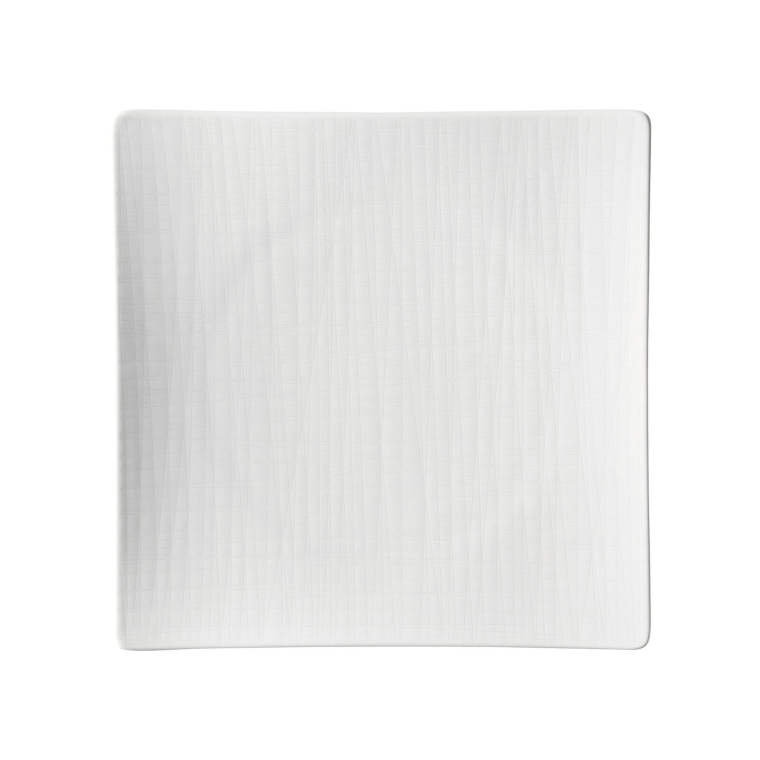 Rosenthal Mesh White Plate Flat Square - 10 1/2 Inch