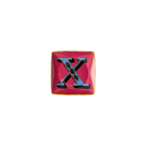 Versace Holiday Alphabet Canape Dish - X