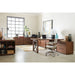 Hooker Furniture Elon Desk with Two-Door Cabinet and Short Bookcase