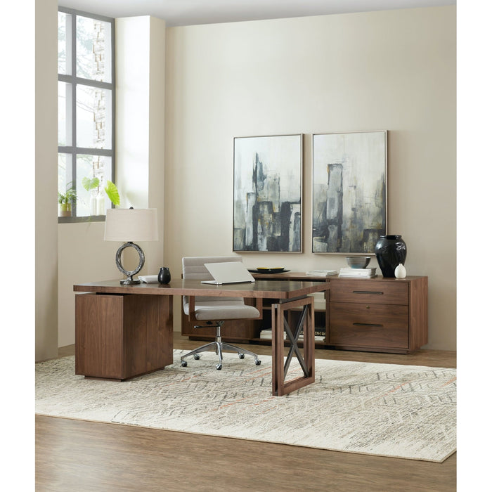 Hooker Furniture Elon Desk with Short Bookcase