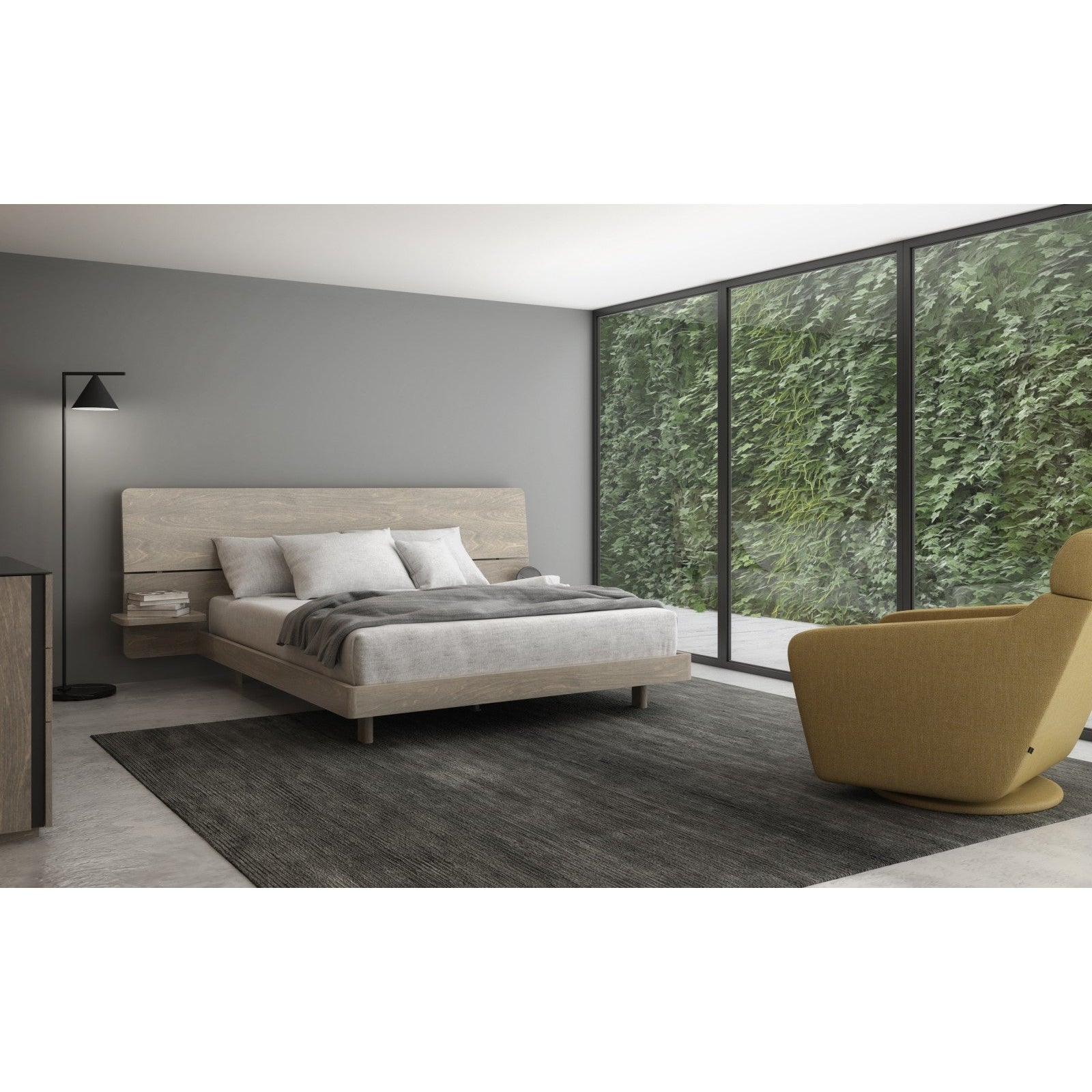 Huppe Alma Bed with Long Headboard