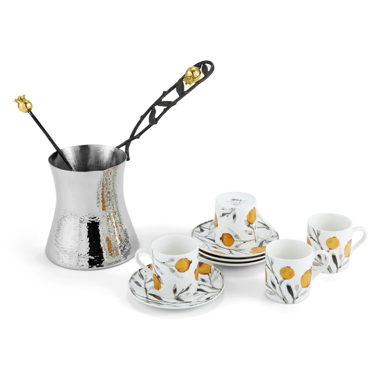 Michael Aram Pomegranate Coffee Pot & Demitasse Set — Grayson Living
