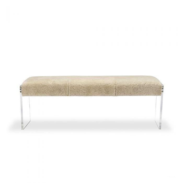 Interlude Home Aiden Shearling Bench