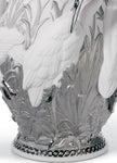 Lladro Herons' Realm Vase Silver Lustre