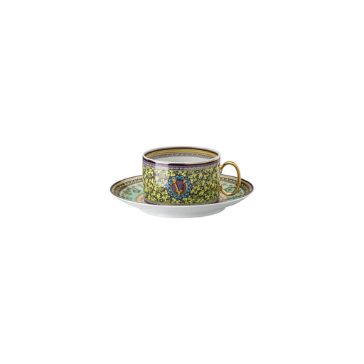 Versace Barocco Mosaic Tea Cup & Saucer - Set of 2