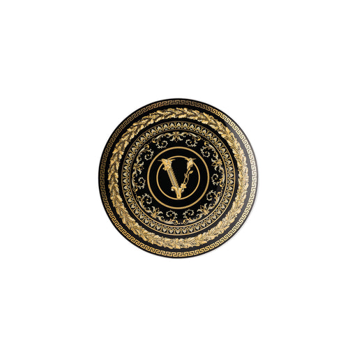 Versace Virtus Gala Bread & Butter Plate - Black