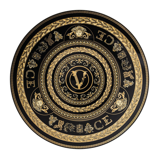 Versace Virtus Gala Service Plate - Black