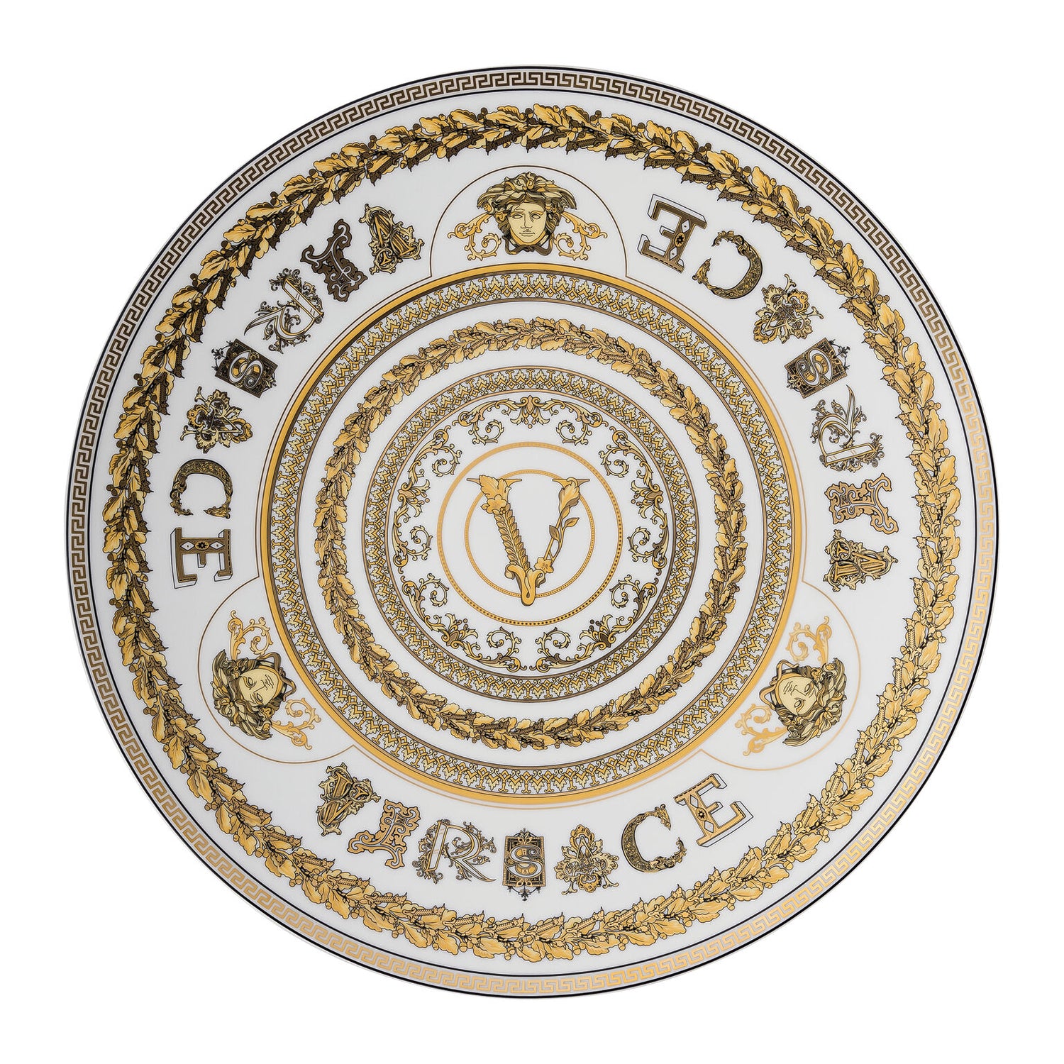 Versace Virtus Gala Service Plate - White