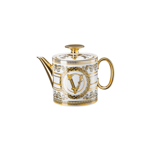 Versace Virtus Gala Tea Pot - White