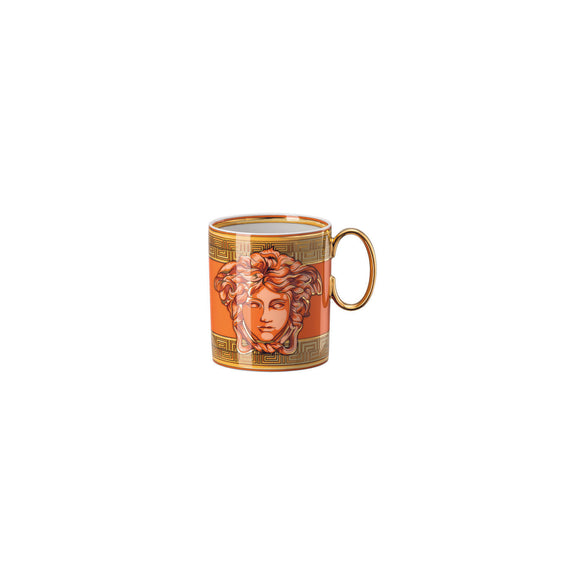 Versace Medusa Amplified Mug With Handle - Orange Coin