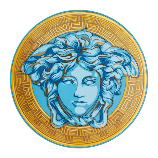 Versace Medusa Amplified Service Plate - Blue Coin