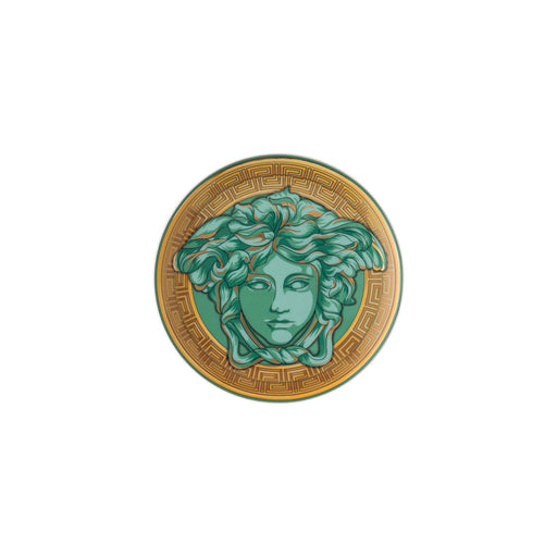 Versace Medusa Amplified Bread & Butter Plate - Green Coin