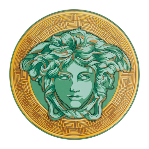 Versace Medusa Amplified Service Plate - Green Coin