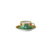 Versace Medusa Amplified Tea Cup & Saucer - Green Coin