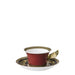 Versace Medusa Red Tea Cup & Saucer