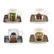Vista Alegre Alma De Lisboa Cups & Saucers By Beatriz Lamanna - Set of 4