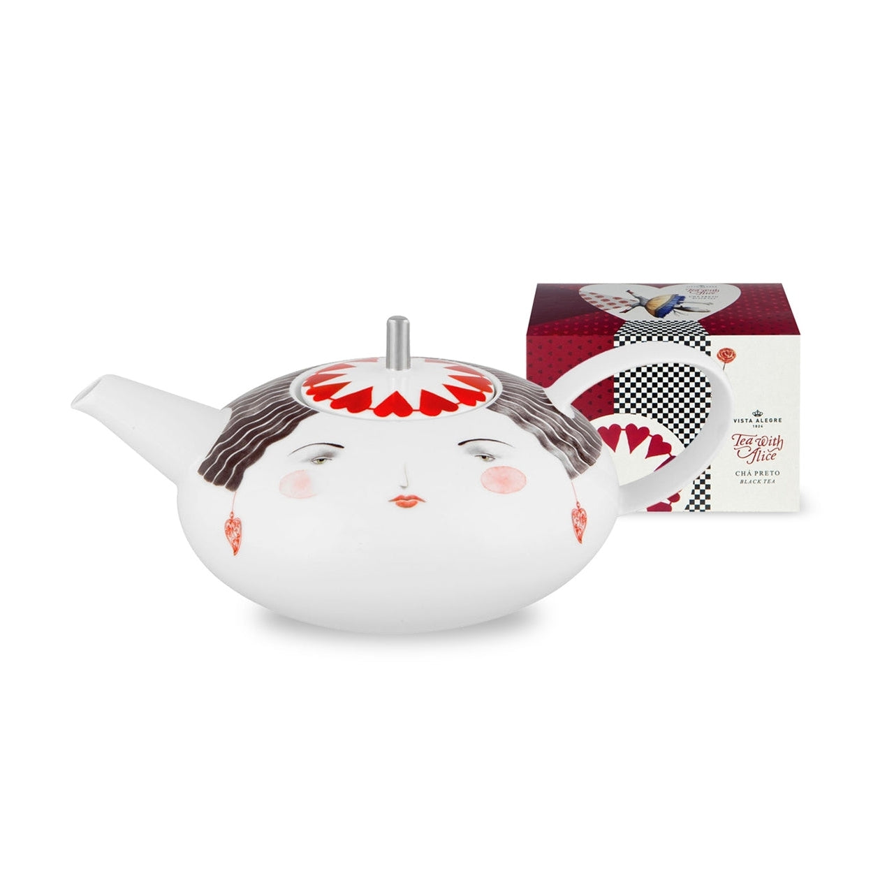 Vista Alegre Tea with Alice Tea Pot & Tea Bag (Gift Box) - Set ...