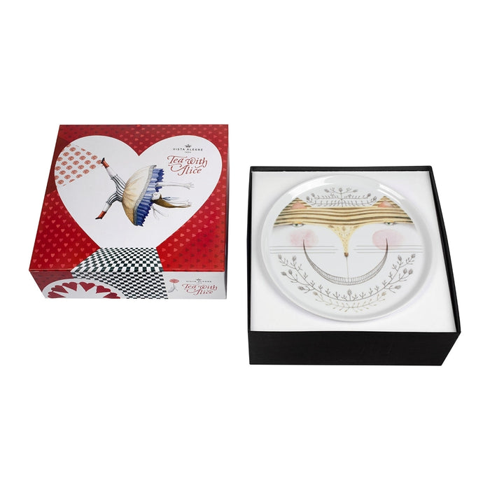 Vista Alegre Tea with Alice Footed Cake Plate 01 Gift Box By Teresa Lima