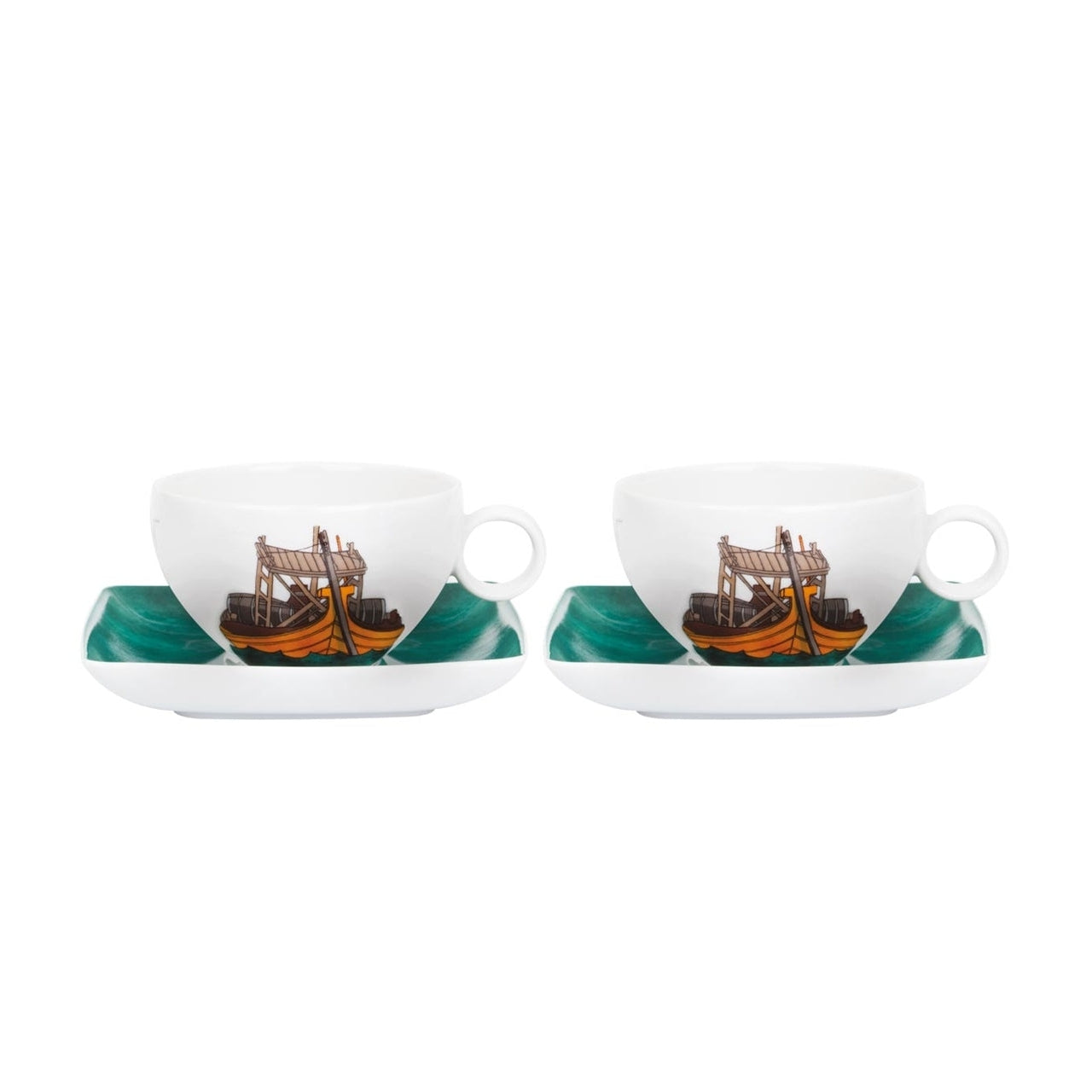 Vista Alegre Alma Do Porto Tea Cup & Saucer with Gift Box - Set of 2