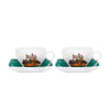 Vista Alegre Alma Do Porto Tea Cup & Saucer with Gift Box - Set of 2